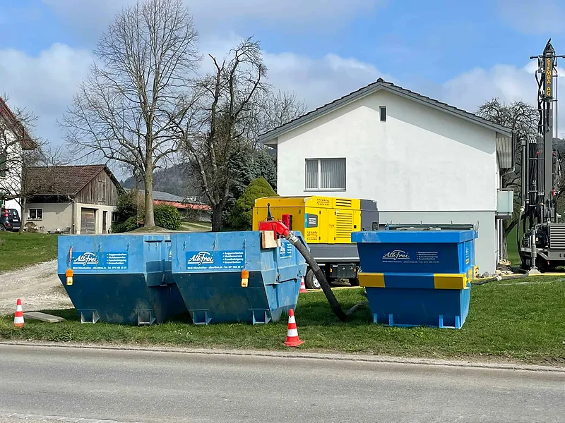 Schlammmulde