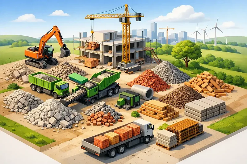 Baustoffe-Recycling: Was auf Baustellen möglich ist