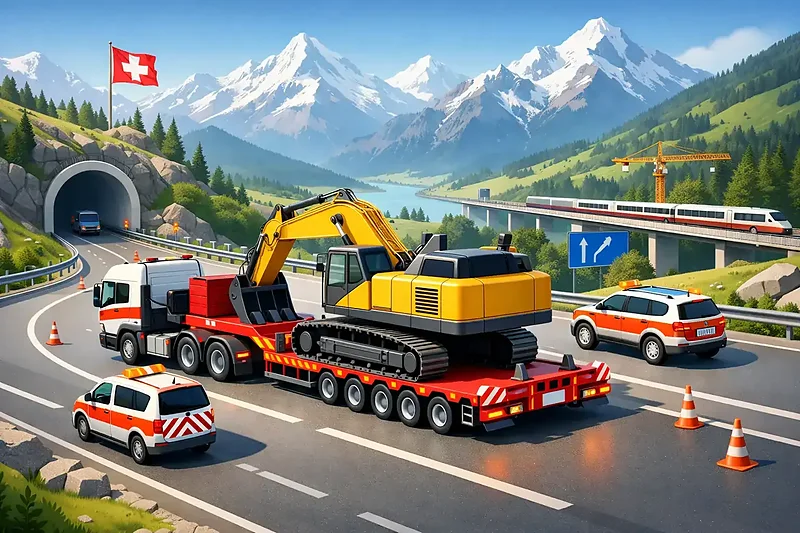 Schwertransport in der Schweiz richtig planen
